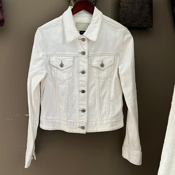 Calvin Klein Jackets & Blazers - White Denim Jean Jacket Calvin Klein